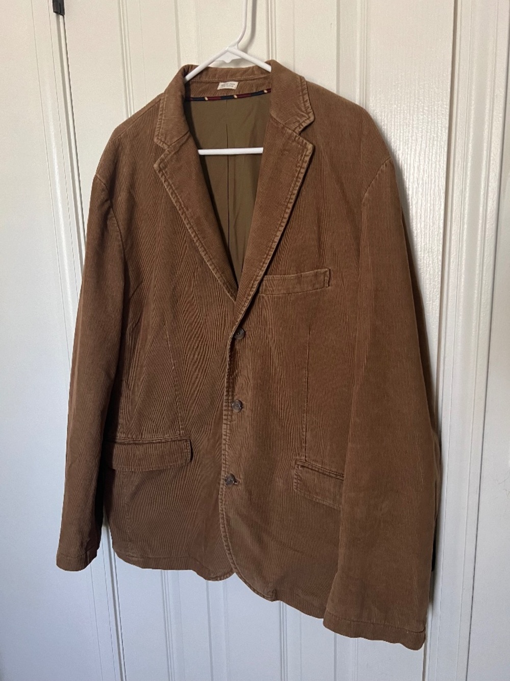 J. Crew Caramel Corduroy Blazer, Mens XL